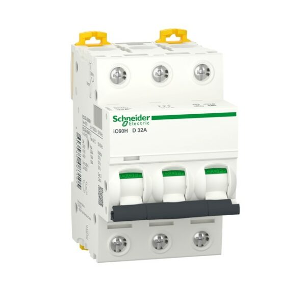 Schneider iC60H - MCB - 3P - 32A - D curve