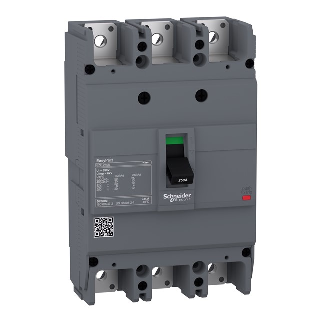 17 Schneider EZC250N3200 Product picture Schneider Electric 4 video circuit breaker Easypact EZC250N - TMD - 200 A - 3 poles 3d (EZC250N3200) - Gambar 1