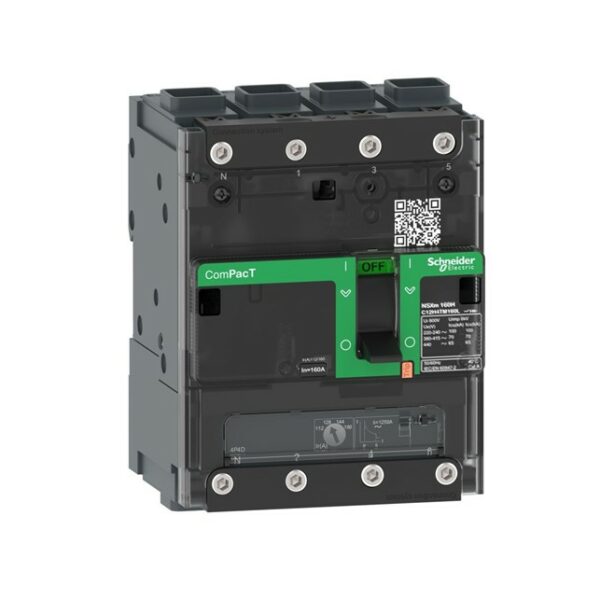 Circuit Breaker ComPacT NSXm N (50kA At 415VAC), 4 Poles 3d, 50A Rating TMD Trip Unit, EverLink Connectors