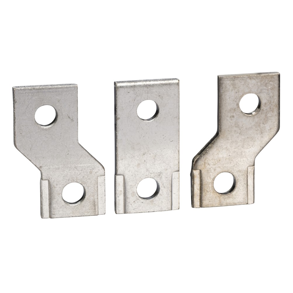 Schneider spreader set - 52.5 mm pitch - flat connection - 3 poles (LV432490)