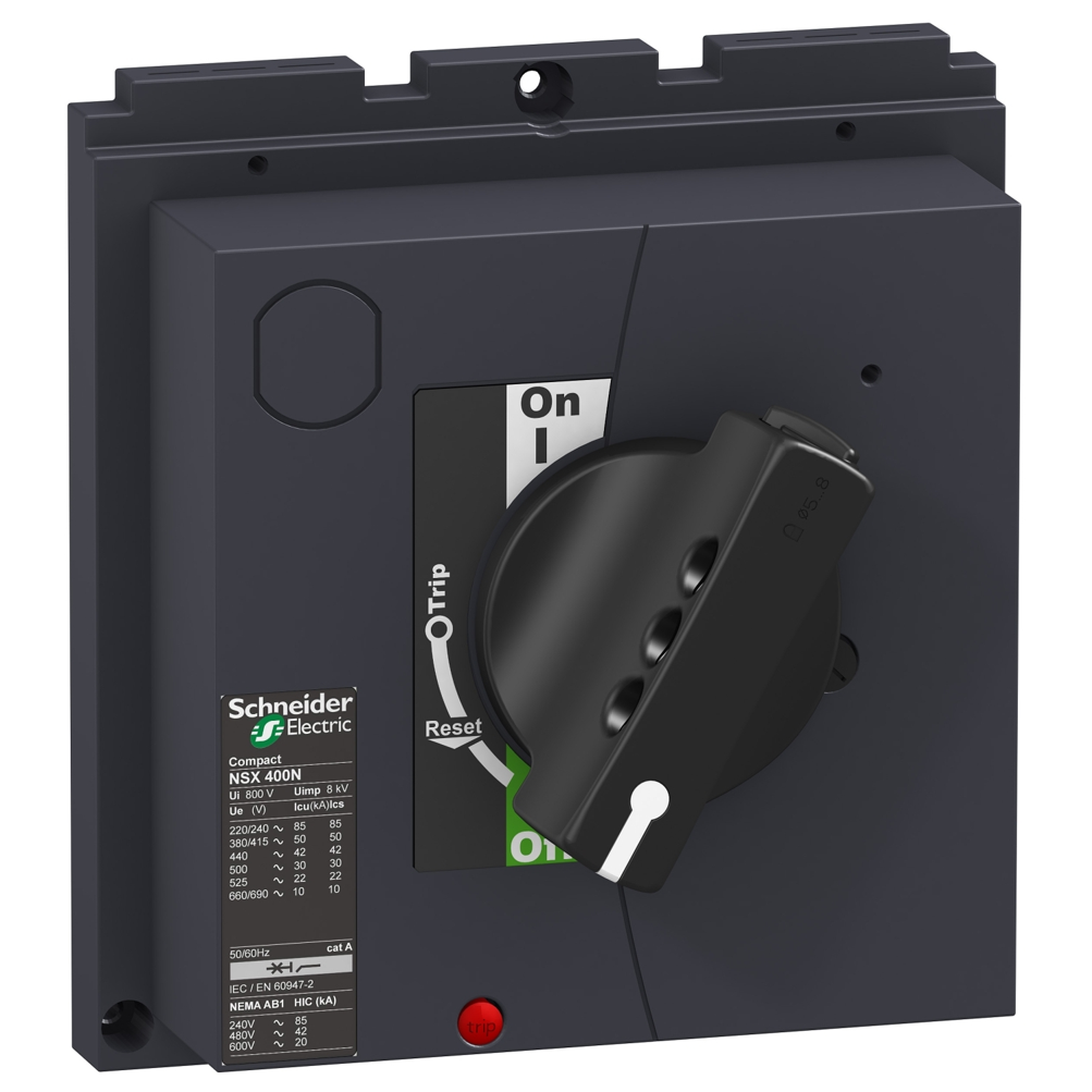 w Schneider Direct rotary handle - padlockable - black (LV432597) - Gambar 1