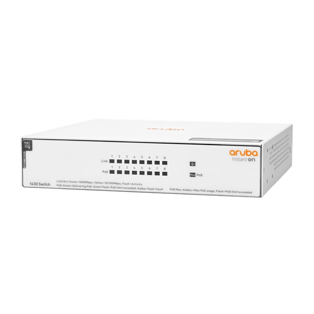 Aruba Instant On 1430 8G CL4 PoE 64W Switch (R8R46A)