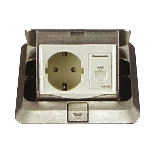 Panasonic Stop Kontak + Data LAN CAT5E Outlet CAT5 Lantai DU5915JTK-1