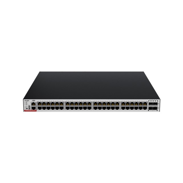 Ruijie 48-Port GE Electrical Layer 3 Managed Access Switch with PoE+, Four 10G Uplink Ports (RG-CS83-48GT4XS-PD)