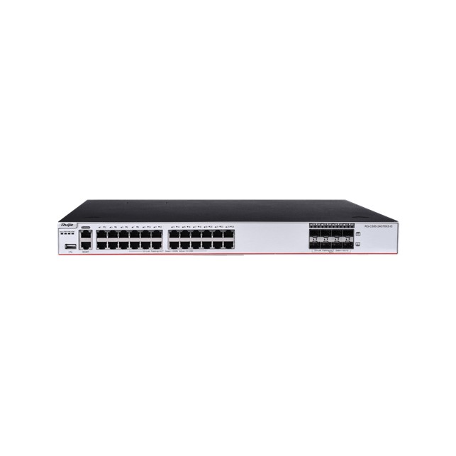 Ruijie 24-Port GE Electrical Layer 3 Enterprise-Class Core or Aggregation Switch,8 × 10G Uplink Ports (RG-CS85-24GT8XS-D)