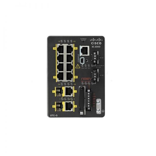 Cisco IE2000 with 8FE Copper ports and 2GE Combo (Enhan. Lan Base) (IE-2000-8TC-G-N)