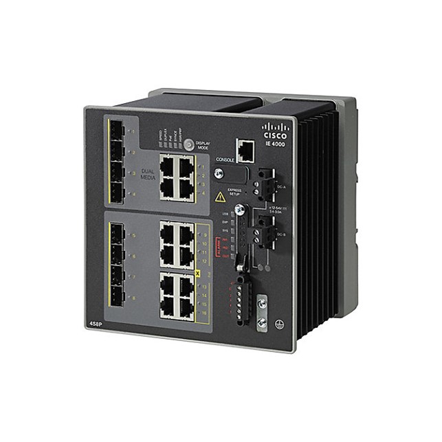 Cisco IE 4000 4 x combo 1G with 4 x 1G PoE, 4 x 1G Combo, LAN Base (IE-4000-4GC4GP4G-E)