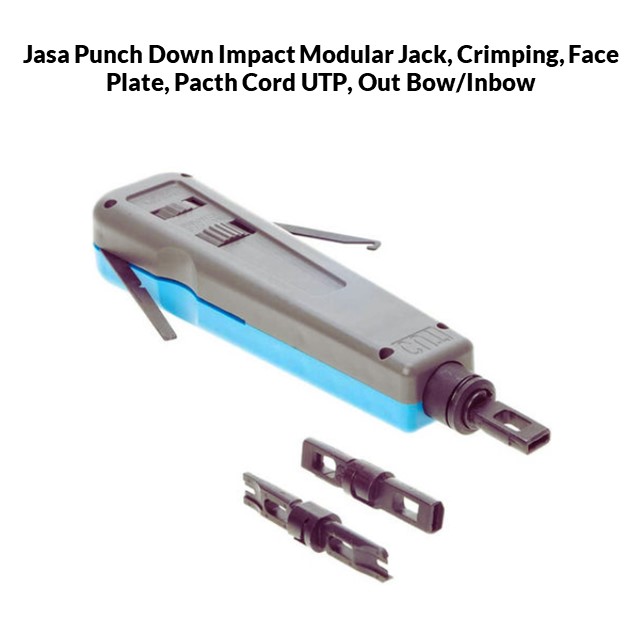 Jasa Punch Down Impact Modular Jack, Crimping, Face Plate, Pacth Cord UTP, Out Bow/Inbow [ Excluded Wall Cutting In bow ]