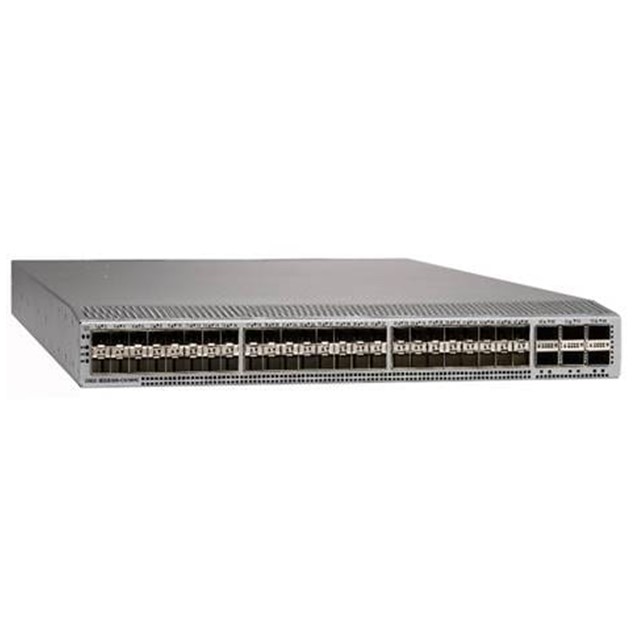 Cisco Nexus 34180YC programmable switch, 48 10/25G SFP and 6 40/100G QSFP28 ports (N3K-C34180YC)