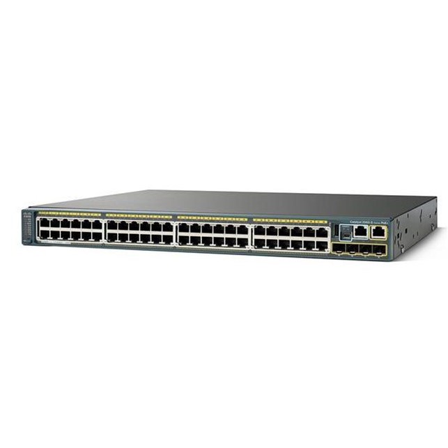 WS-C2960X-48FPD-L Cisco Switch Catalyst 2960-X 48 GigE PoE 740W, 2 x 10G SFP+, LAN Base (WS-C2960X-48FPD-L) - Gambar 1