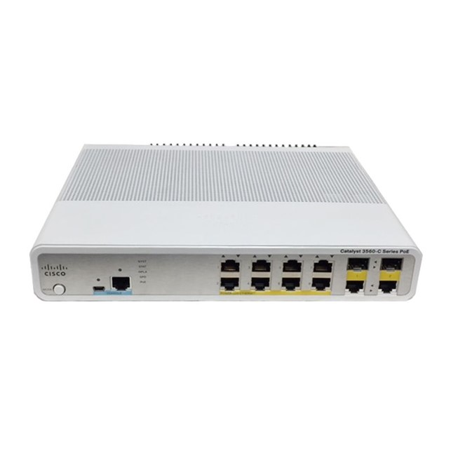 Cisco Catalyst  8 FE PoE, 2 x Dual Uplink, IP Base (WS-C3560C-8PC-S)