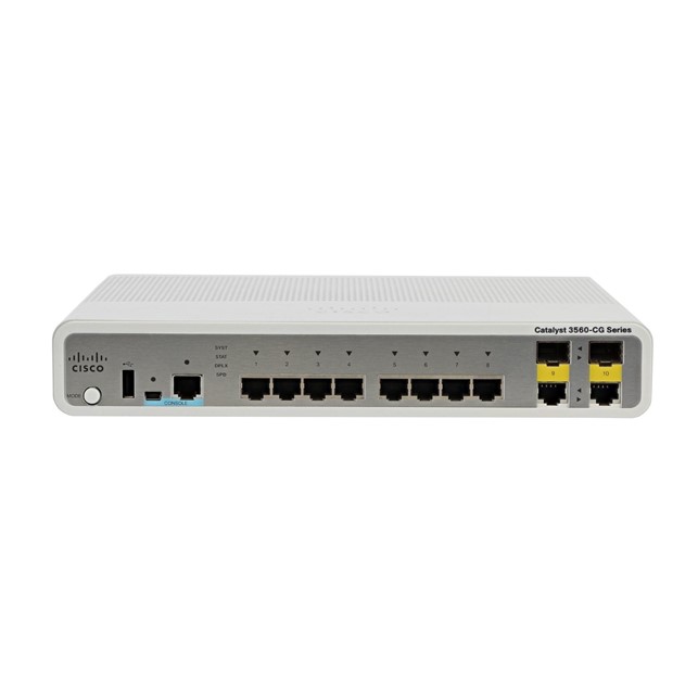 Cisco Catalyst 3560C Switch 8 GE, 2 x Dual Uplink, IP Base (WS-C3560CG-8TC-S)