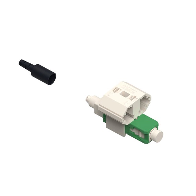 Commscope TeraSPEED® Fiber Qwik II-SC Connector™, field installable, angled, green, 25 pack (760184689)