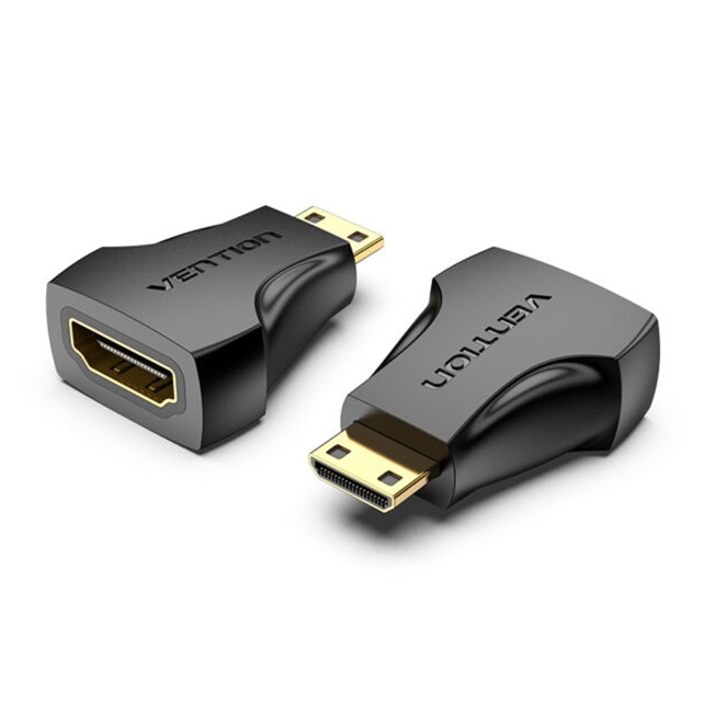 Vention Mini HDMI Male to HDMI Female Adapter Black (AISB0)