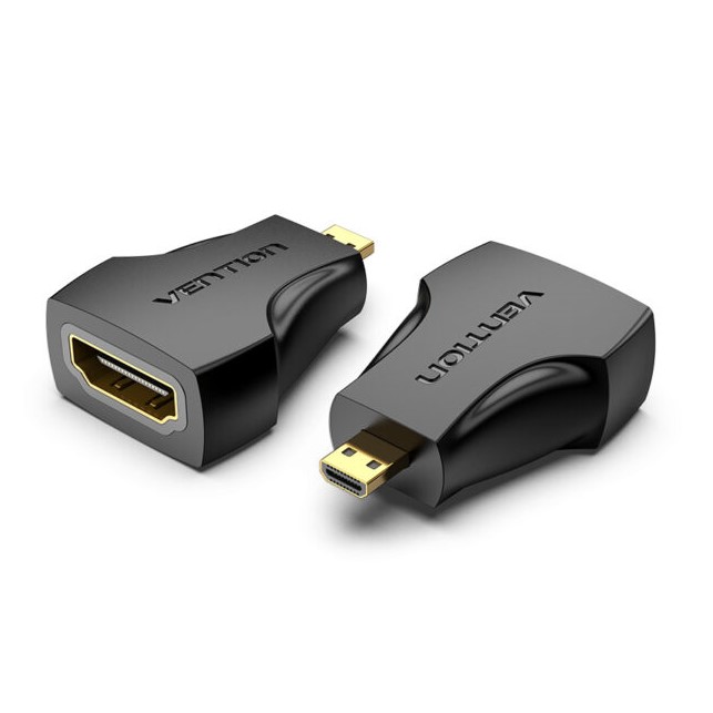 Vention Micro HDMI Male to HDMI Female Adapter Black (AITB0)