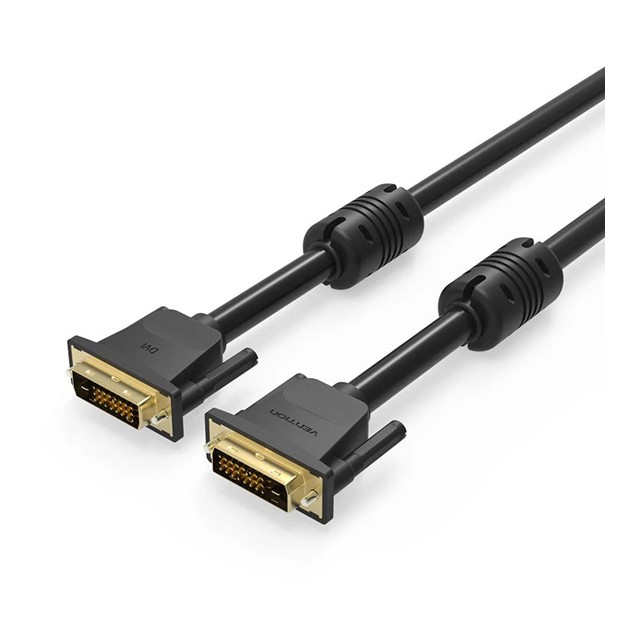 Vention DVI(24+1) Male to Male Cable 1M Black (EAABF)