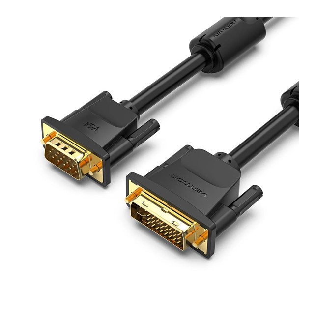 Vention DVI(24+5) to VGA Cable 2M Black (EACBH)