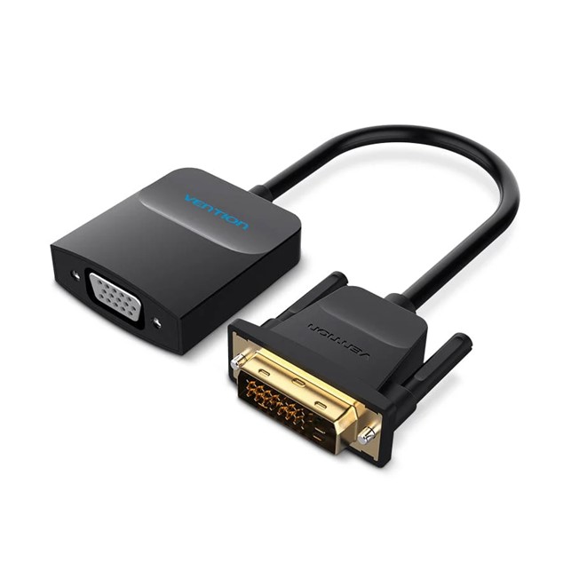 Vention DVI to VGA Converter 0.15M Black Metal Type (EBBBB)