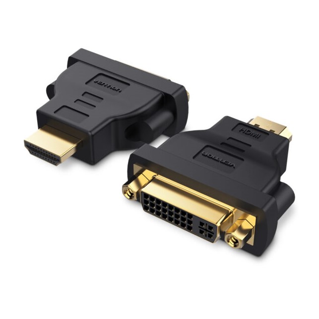 Vention HDMI Male to DVI(24+5) Female Adapter Black (ECCB0)