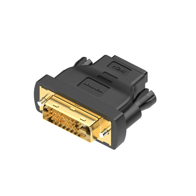 Vention DVI(24+1) Male to HDMI Female Adapter Black (ECDB0)