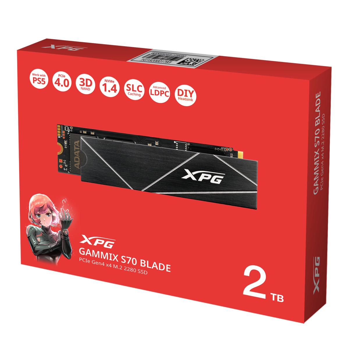 Sewa Adata XPG GAMMIX S70 BLADE 2TB M.2 NVMe PCIe Gen4 X4 SSD /Bulan