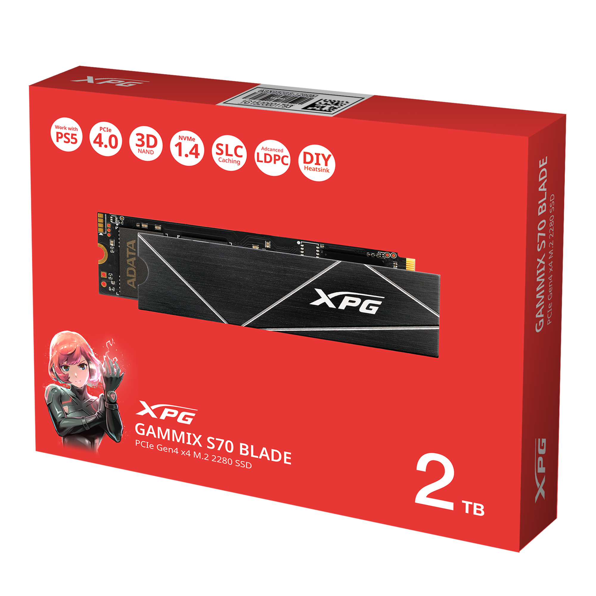 Sewa Adata XPG GAMMIX S70 BLADE 2TB M.2 NVMe PCIe Gen4 X4 SSD /Bulan