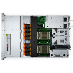Server Dell PowerEdge R570, Intel Xeon 6761P 2.5GHz 64-Core, RAM 128GB (4x32GB) DDR5-6400, SSD 1.92TB SATA RI 2.5" (4x), Broadcom 57414 Dual Port 25GbE SFP28, PERC H965i, Dual 800W Titanium PSU, iDRAC10 - Gambar 4