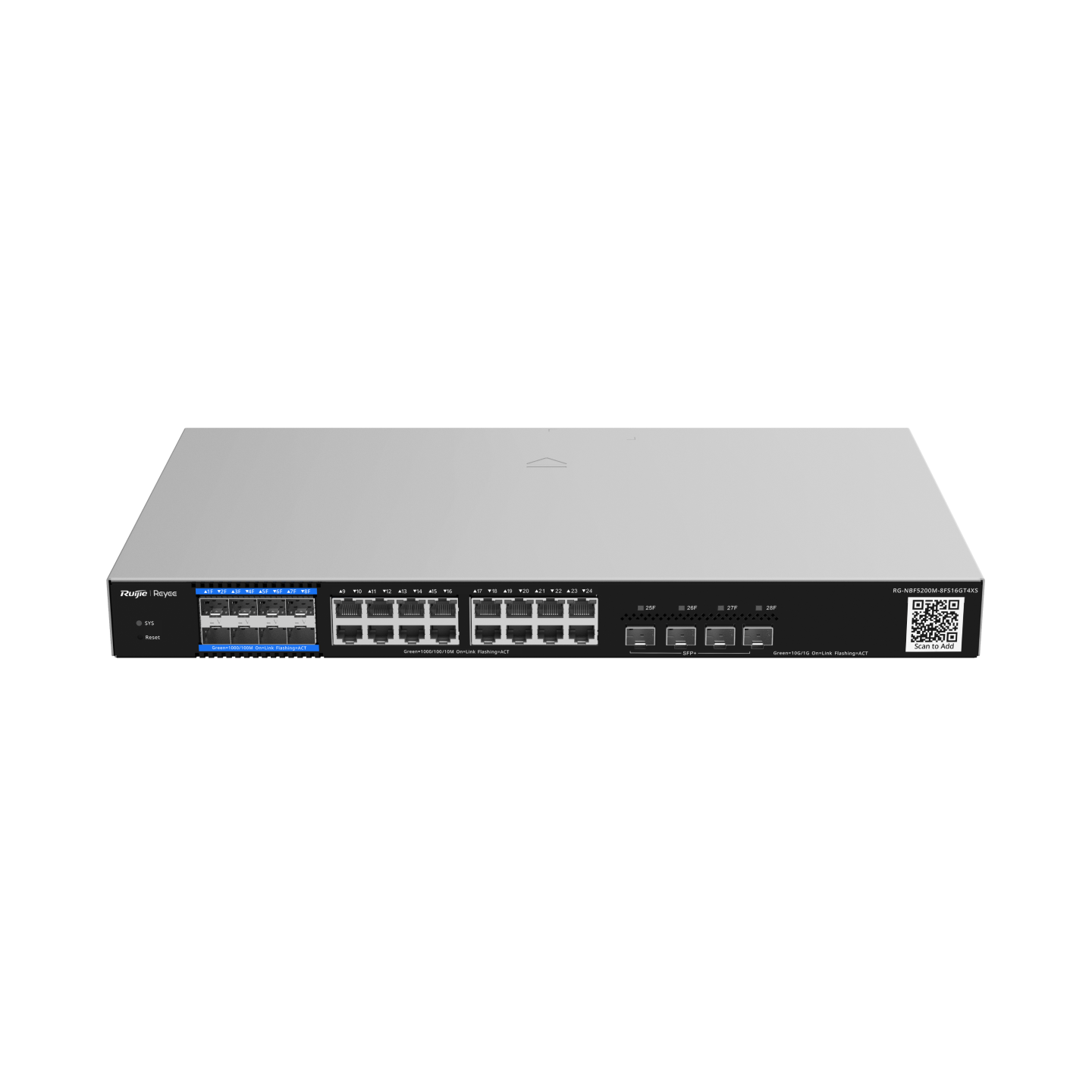 RG-NBF5200M-8FS16GT4XS RG-NBF5200M-8FS16GT4XS, e-Lighten Layer 3 Managed Switch - Gambar 1