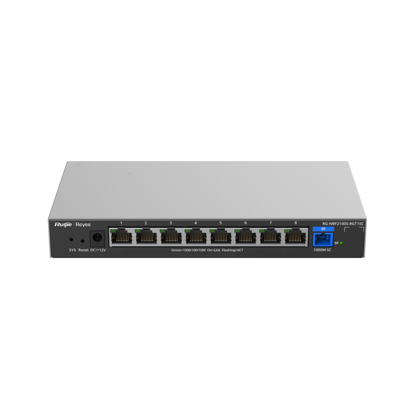RG-NBF2100S-8GT1SC Ruijie Reyee Switch Layer 2 1G Non-PoE – e-Lighten Cloud Managed (RG-NBF2100S-8GT1SC) - Gambar 1
