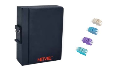 dinrail-indibox-adapter-LC Netviel OTB INDIBOX DINRAIL 8 port LC Multimode Loaded Splice Accs ( Include FO Pigtail ) (NVL-OTB-INB-12/8-MM-LC-S) - Gambar 1