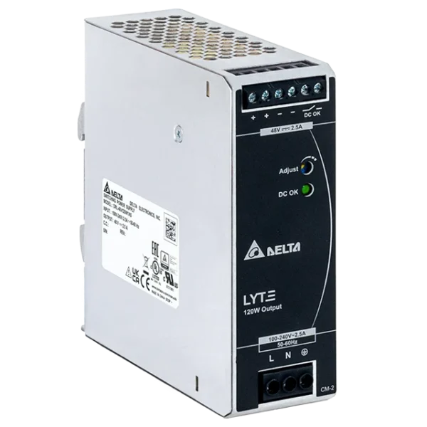 LYTE DIN Rail Power Supply 48V 120W 1 Phase (DRL-48V120W1AA)