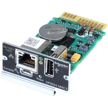 APC AP9544 Device monitoring and management, Network Management Cards, NMC3 for Easy UPS On-Line, secure remote UPS monitoring and management