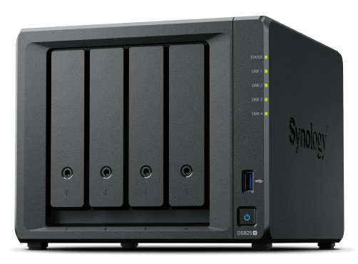 Sewa Synology Disk Station 4-bay 2.2 GHz 4GB RAM (DS925+) Included Hard Disk Drive 3 5 inch SATA client 6TB (HAT3300-6T) x3 / Month