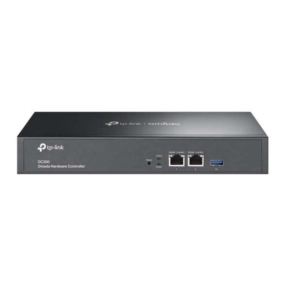 Omada Hardware Controller PORT: 2× 10/100/1000 Mbps Ethernet Ports, 1× USB 3.0 Port (OC300)