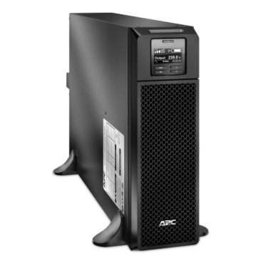 APC Smart-UPS On-Line, 5kVA, Tower, 230V, 6x C13+4x C19 IEC outlets, Network Card+SmartSlot, Extended runtime, W/O rail kit (SRT5KXLI)