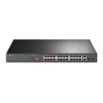 Omada 24-Port 10/100Mbps + 2-Port Gigabit Unmanaged PoE+ Switch (TL-SL1226P)