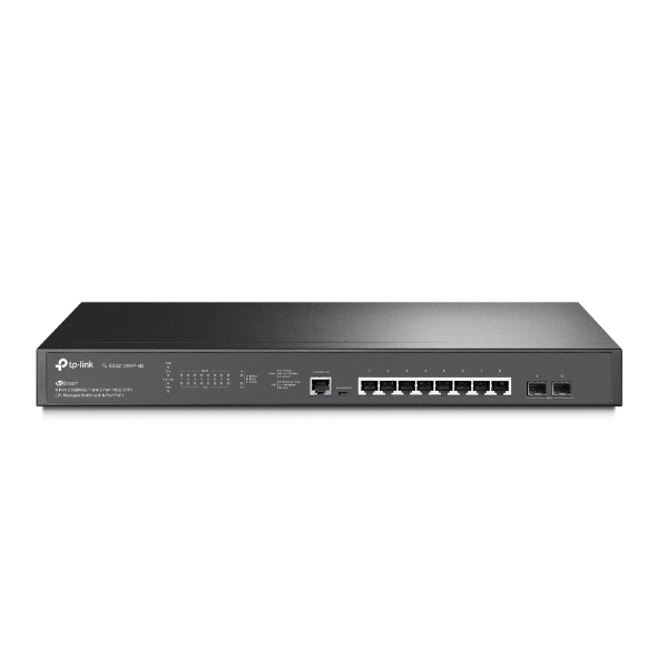 Omada JetStream 8-Port 2.5GBASE-T and 2-Port 10GE SFP+ L2+ Managed Switch with 8-Port PoE+ (SG3210XHP-M2)