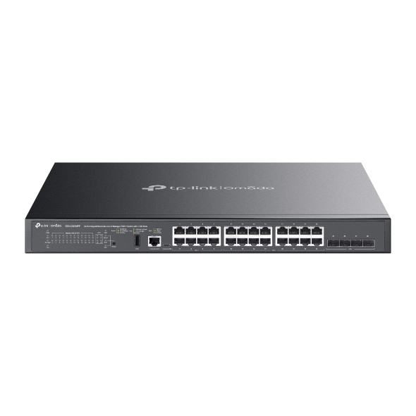 Omada 24-Port Gigabit Stackable Lite L3 Managed PoE++ Switch with 4× 10G Slots (SG5428XMPP)