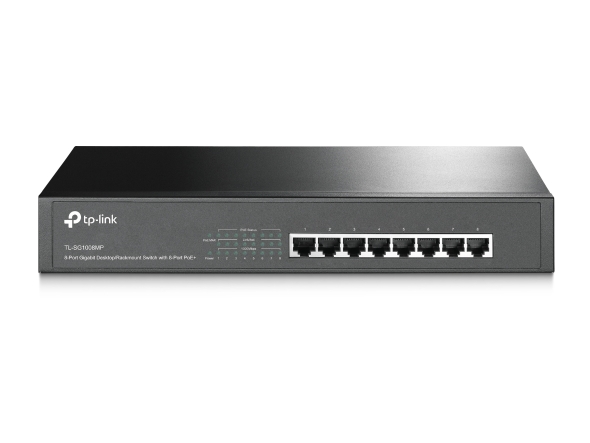Omada 8-Port Gigabit Desktop/Rackmount Switch with 8-Port PoE+ (TL-SG1008MP)