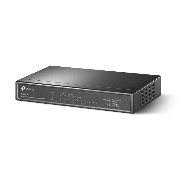 Omada 8-Port Gigabit Desktop Switch with 4-Port PoE+ (TL-SG1008P)