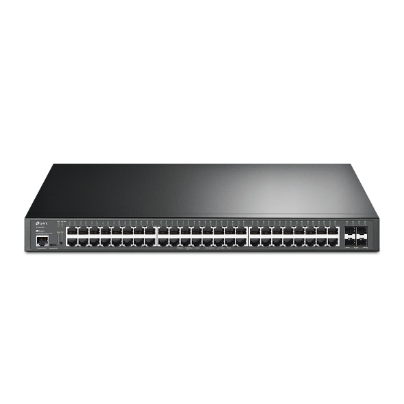 Omada JetStream 48-Port Gigabit and 4-Port 10GE SFP+ L2+ Managed Switch with 48-Port PoE+ (SG3452XP)